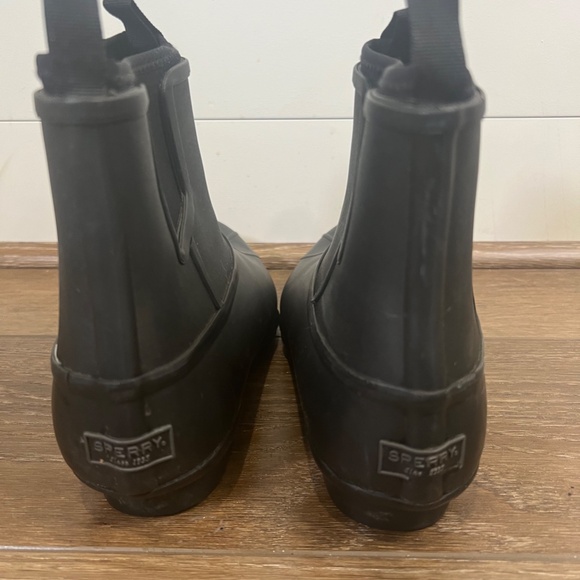 Sperry Women's Syren Cove Ankle Chelsea Rain Boot, Size 11, All black - Picture 4 of 10